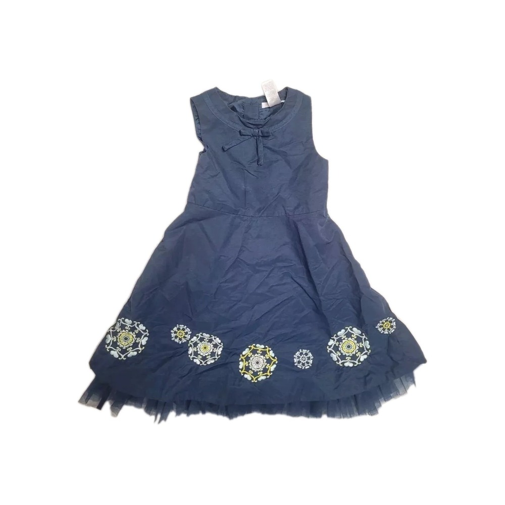Janie And Jack 3T Dark Blue Preppy Sleeveless Dress